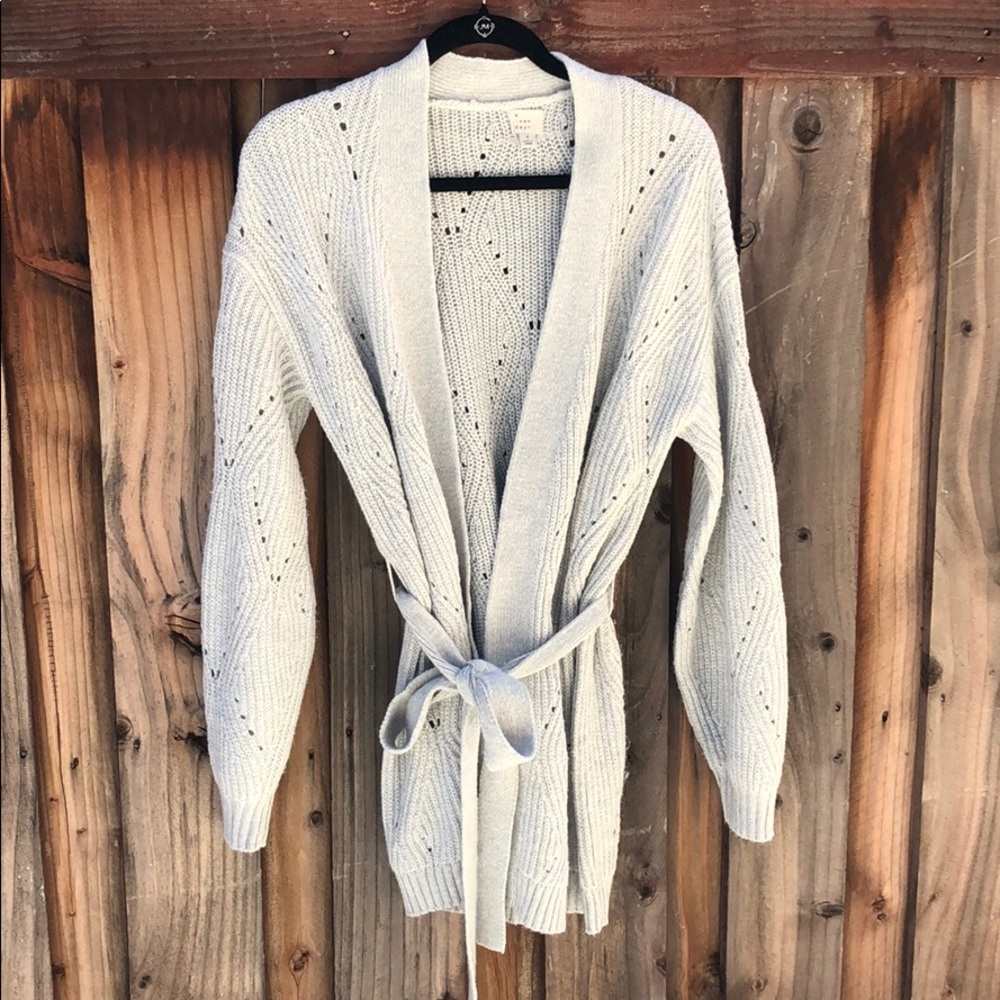 Soft light grey cardigan